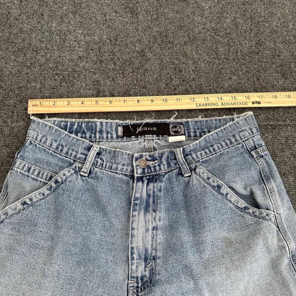 Vintage Y2K Levi's SilverTab Men's Denim Painter‎ Carpenter Shorts Size 32x10